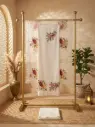 Ivory Floral Embroidered Unstitched Silk Dress Material Suit Set