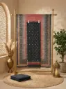 Charcoal Black n Rose Ombre Silk Blend Unstitched Suit