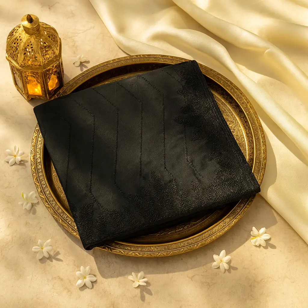 Elegant Black Designer Saree with Intricate Beadwork Embroidery