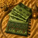 Elegant Light Green Floral Jacquard Silk Saree with Designer Border 