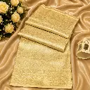 Elegant Champagne Gold Banarasi Silk Saree with Allover Zari Weave