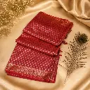 Elegant Rust Pink Banarasi Silk Saree with Gold Zari Woven Motifs & Rich Border