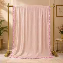 Soft Pink Shimmer Saree with Magenta Border for Wedding, Festive, Reception and Party Wear for Women