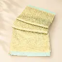 Mint Cream Gold Banarasi Style Saree with Floral Zari Weave