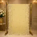 Butter Yellow Embellished Saree with Delicate Motifs and Ornate Floral Border