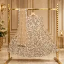 Women's Champagne Beige Lehenga Choli with Paisley Embroidery and Matching Dupatta