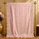 Blush Pink Saree with Sequins and Embroidered Border 
