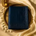 Elegant Navy Blue Designer Saree With Intricate Sequin Embellishments