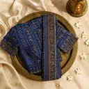 Elegant Navy Blue Designer Saree with Traditional Intricate Print