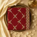 Elegant Maroon Designer Saree with Intricate Gota Patti Work