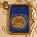 Elegant Royal Blue Silk Saree with Mustard Bandhani Contrast