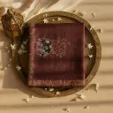 Exquisite Brown Hand-Embroidered Luxury Designer Saree
