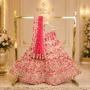 Women's Rani Pink Embroidered Lehenga Choli with Matching Dupatta