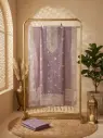 Dusty Lavender Chanderi Silk Unstitched Salwar Suit Material