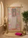 Eclectic Floral Printed Linen Cotton Unstitched Dress Material
