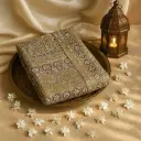 Exquisite Beige Embellished Net Saree with Intricate Floral Embroidery