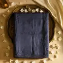 Elegant Midnight Blue Designer Saree with Intricate Sequin Embellishments