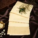 Elegant Off White Kerala Kasavu Tissue Silk Saree with Golden Zari Border