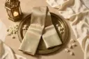 Champagne Gold Handwoven Kanjivaram Silk Saree with Zari Border