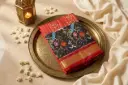 Black and Red Pure Patola Silk Ikat Saree