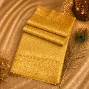 Golden Yellow Soft Silk Saree with Rich Gold Zari Weaving & Traditional Border