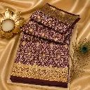 Elegant Maroon Patola Silk Saree with Traditional Multicolor Ikat Weaving & Golden Border