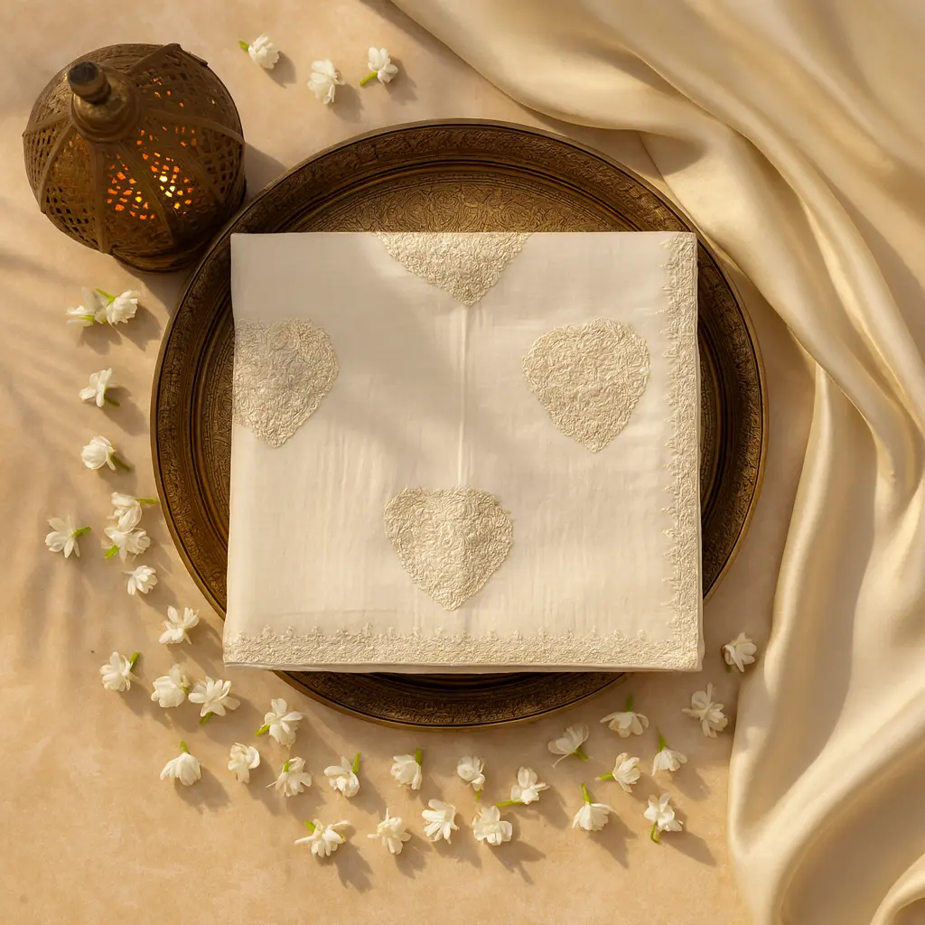 Elegant Off-White Embellished Saree with Intricate Sequin Work 
