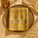Elegant Mustard Yellow Silk Saree With Intricate Peacock Zari Weave 