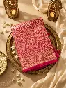 Rani Pink Pure Katan Silk Banarasi Zari Saree