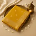 Exquisite Mustard Yellow Handloom Silk Saree with Zari Border