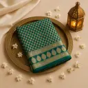 Elegant Teal Green Designer Saree with Exquisite Zari Weave