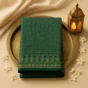 Exquisite Emerald Green Gaji Silk Bandhani Saree with Zari