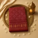 Exquisite Maroon Bandhani Gaji Silk Saree with Nakshi Border