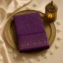 Exquisite Purple Gaji Silk Hand-Dyed Bandhani Saree with Zari