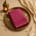 Magenta Gaji Silk Bandhani Saree with Rich Nakshi Zari Border