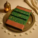 Exquisite Emerald Green Traditional Handloom Silk Saree
