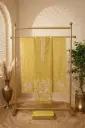 Mustard Yellow Handloom Silk Unstitched Salwar Suit Material