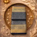 Elegant Blue Kanchipuram Silk Saree