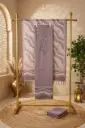 Dusty Mauve Embroidered Linen Silk Unstitched Suit Material