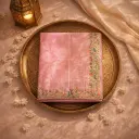Elegant Pink Silk Embroidered Saree