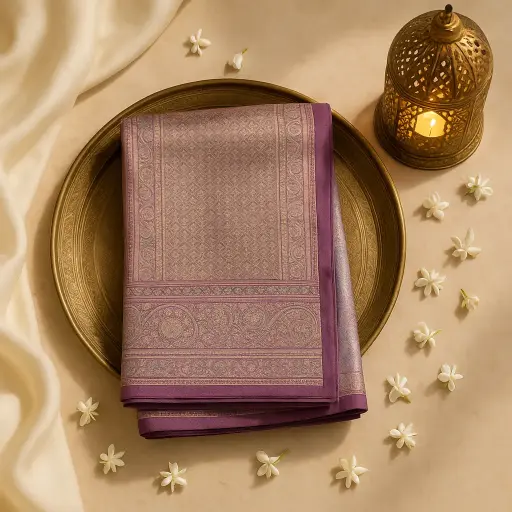 [90517001EU62F2] Elegant Maroon Designer Saree with Intricate Gold Zari Weave