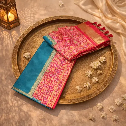 [2608140103] Elegant Art Silk Patola Saree