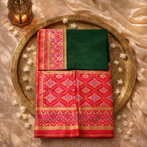 [2608140107] Elegant Bhagalpuri Patola Art Silk Saree