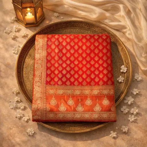[2608210105] Luxury Handcrafted Designer Saree