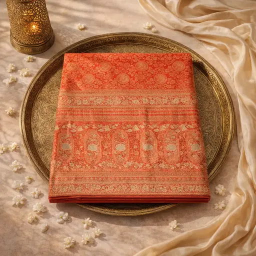 [2608210305] Luxury Designer Handwoven Saree