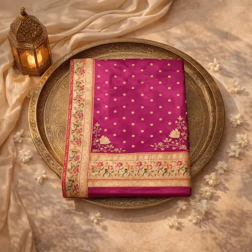 [2608220109] Elegant Zari Embroidered Designer Saree