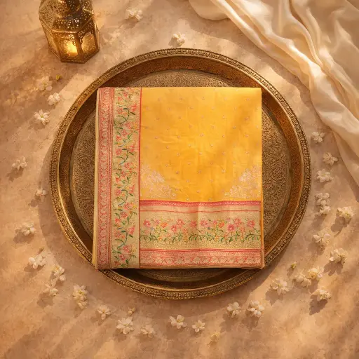 [2608220112] Elegant Hand-Woven Designer Saree
