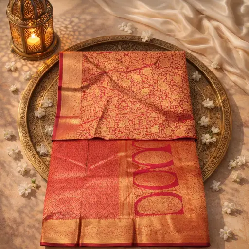 [2608220411] Luxurious Kanchipuram Designer Saree
