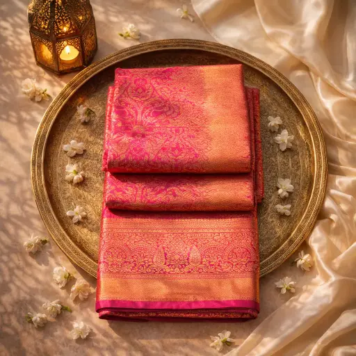 [2608220412] Luxurious Kanchipuram Silk Saree