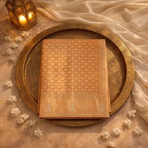[2608290903] Exquisite Hand-Woven Luxury Saree